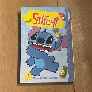 Disney Stitch Manga with Blue and Yellow Cover